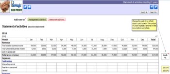 ... non profit financials to write a professional non profit business plan
